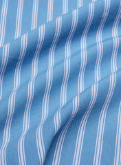 New Essential Relaxed Poplin Shirt - MTLND STRP FR BLU/WHT