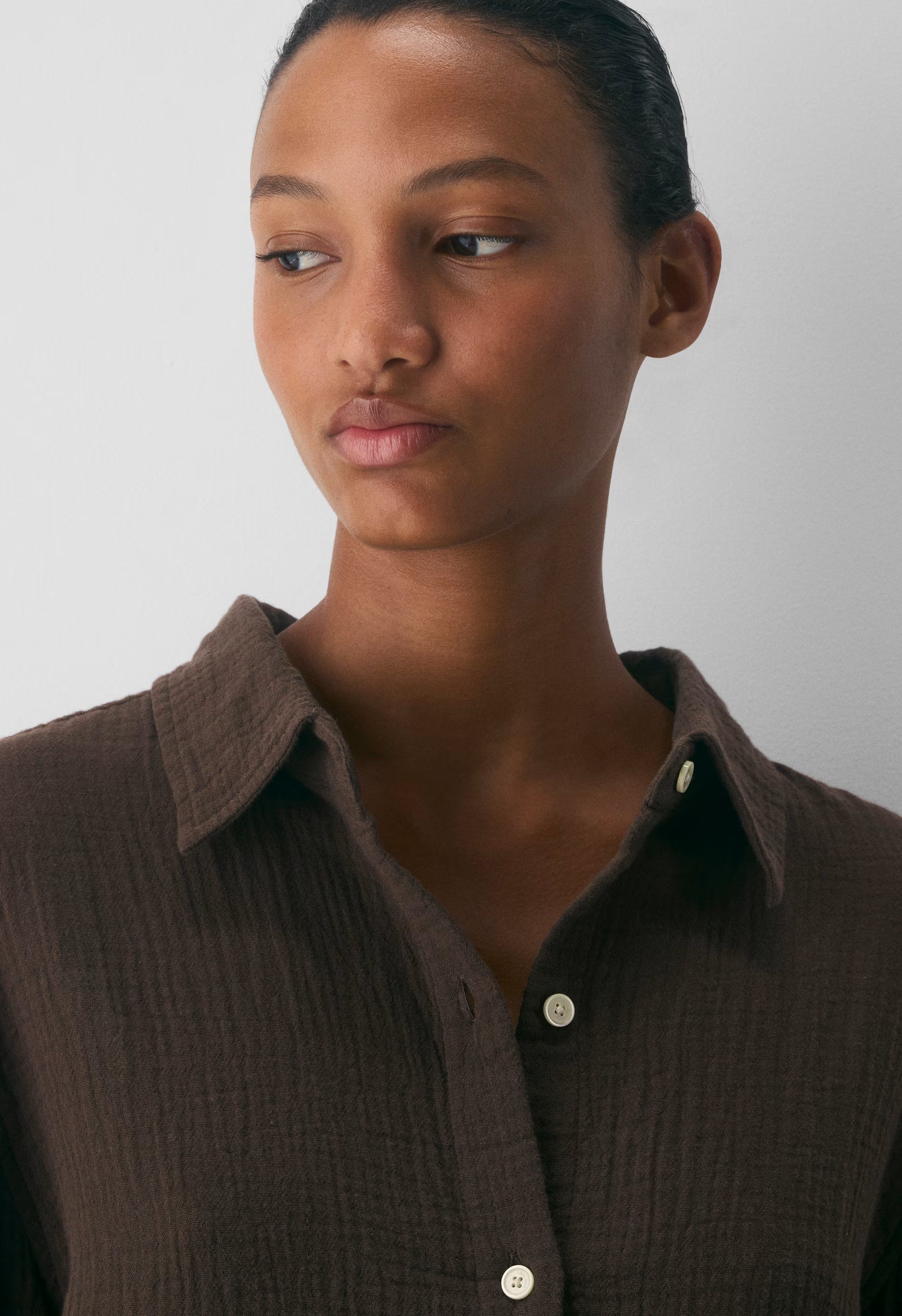 AirPlush Cotton™ Sail Shirt - RICH MOCHA BROWN
