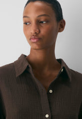 AirPlush Cotton™ Sail Shirt - RICH MOCHA BROWN