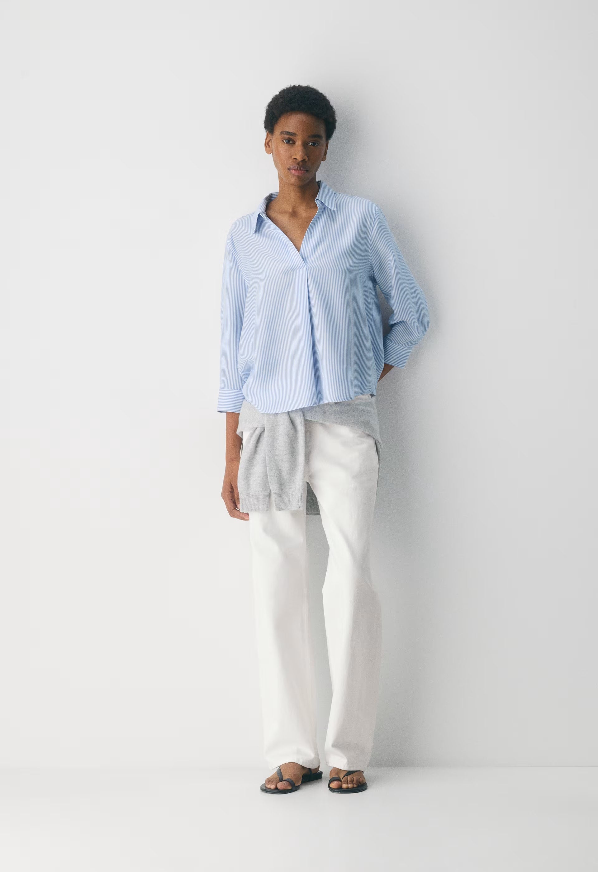 Persona Shirt - WLSN STRP CRFL BL/WHT
