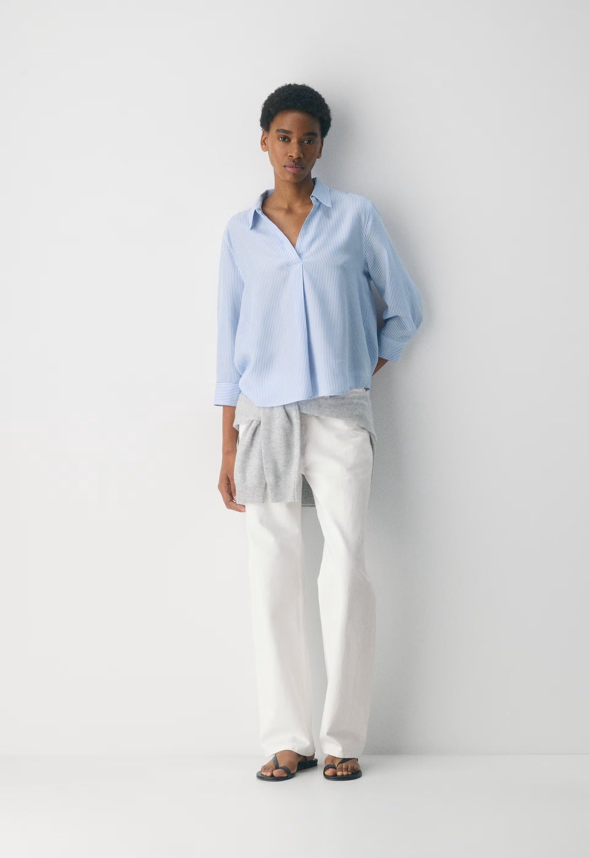 Persona Shirt - WLSN STRP CRFL BL/WHT