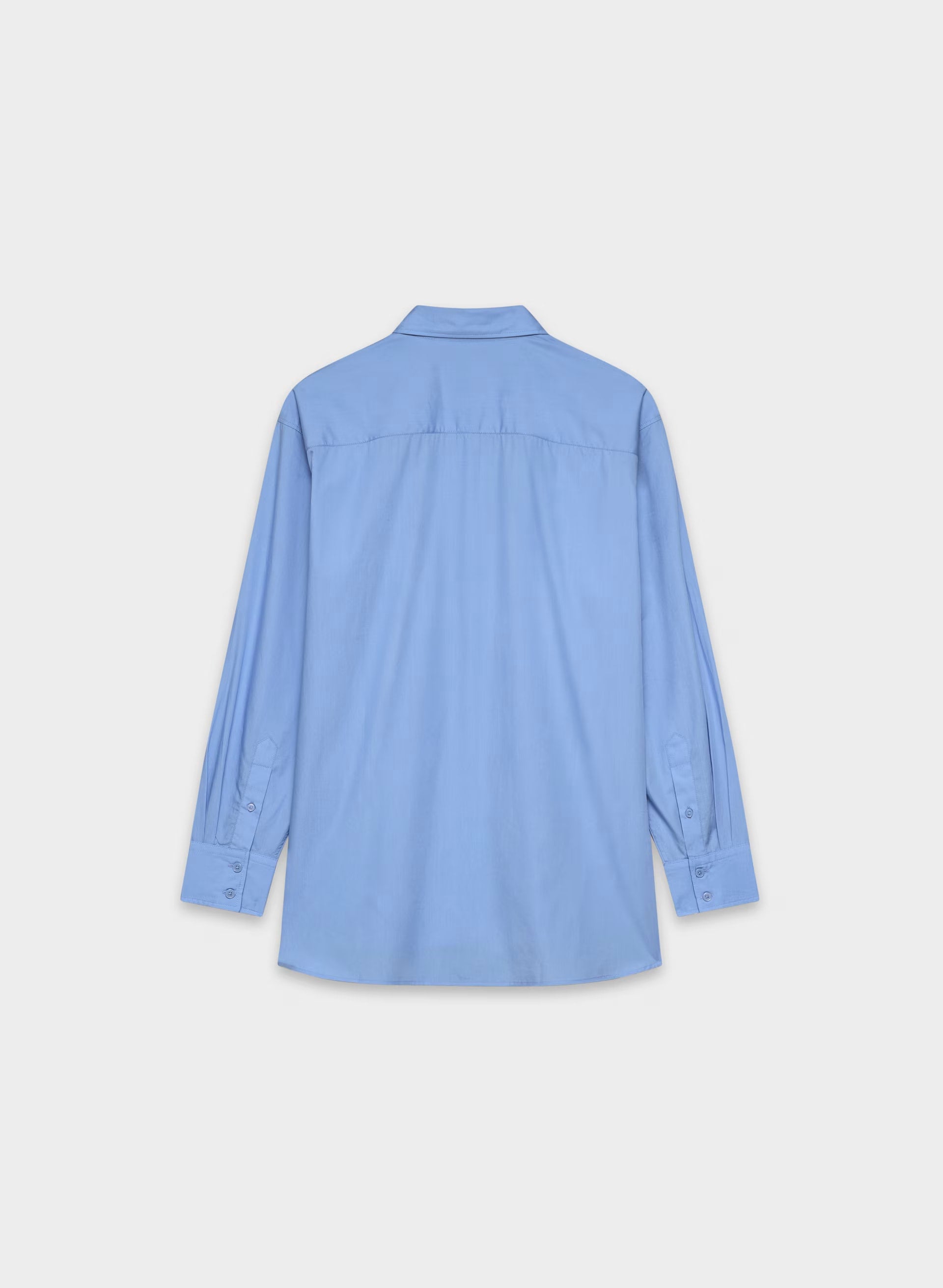 Outro Oversized Poplin Shirt - CORNELIA BLUE