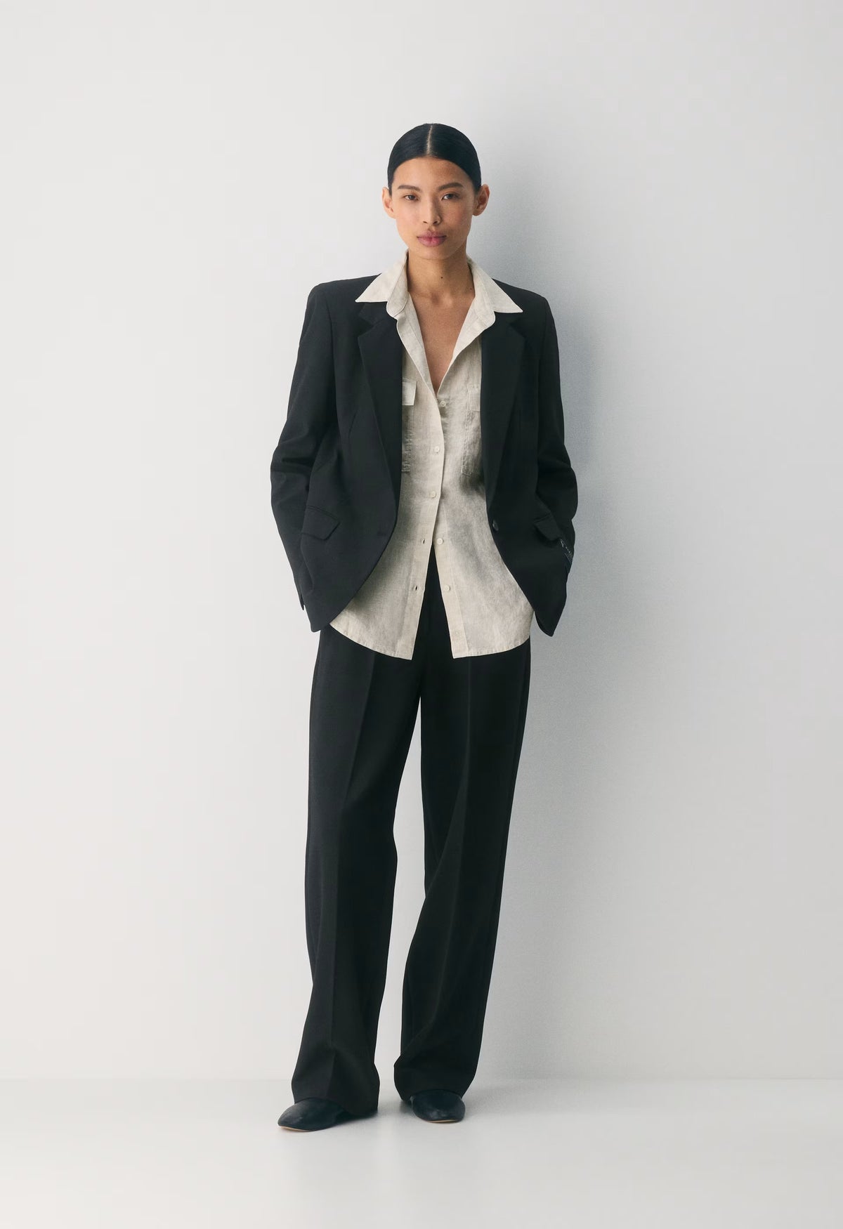 Utility Linen Shirt - UNDYED ECRU