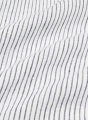 Archive Linen Shirt - MILN STRIPE W/HRBR NV