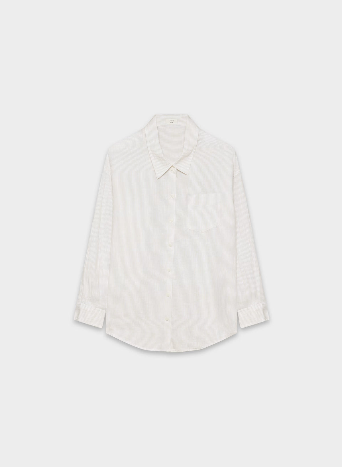 Reminisce Relaxed Linen Shirt - WLN STP WHT/NTRL ECR