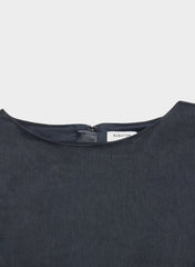 Enigma Linen Top - DARK NIGHT NAVY