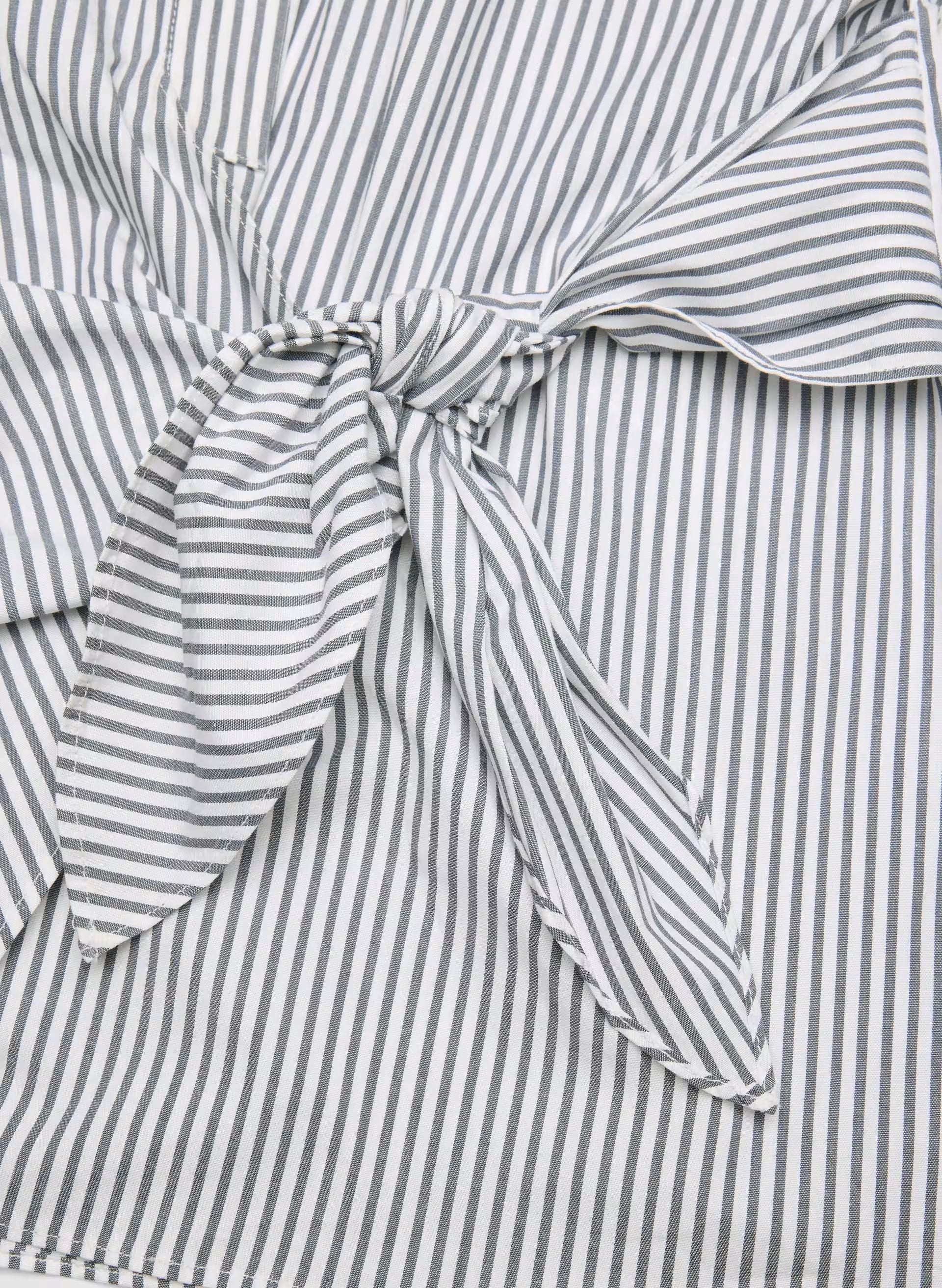 Blueprint Poplin Shirt - CRMN STRP WT/VNTG NVY