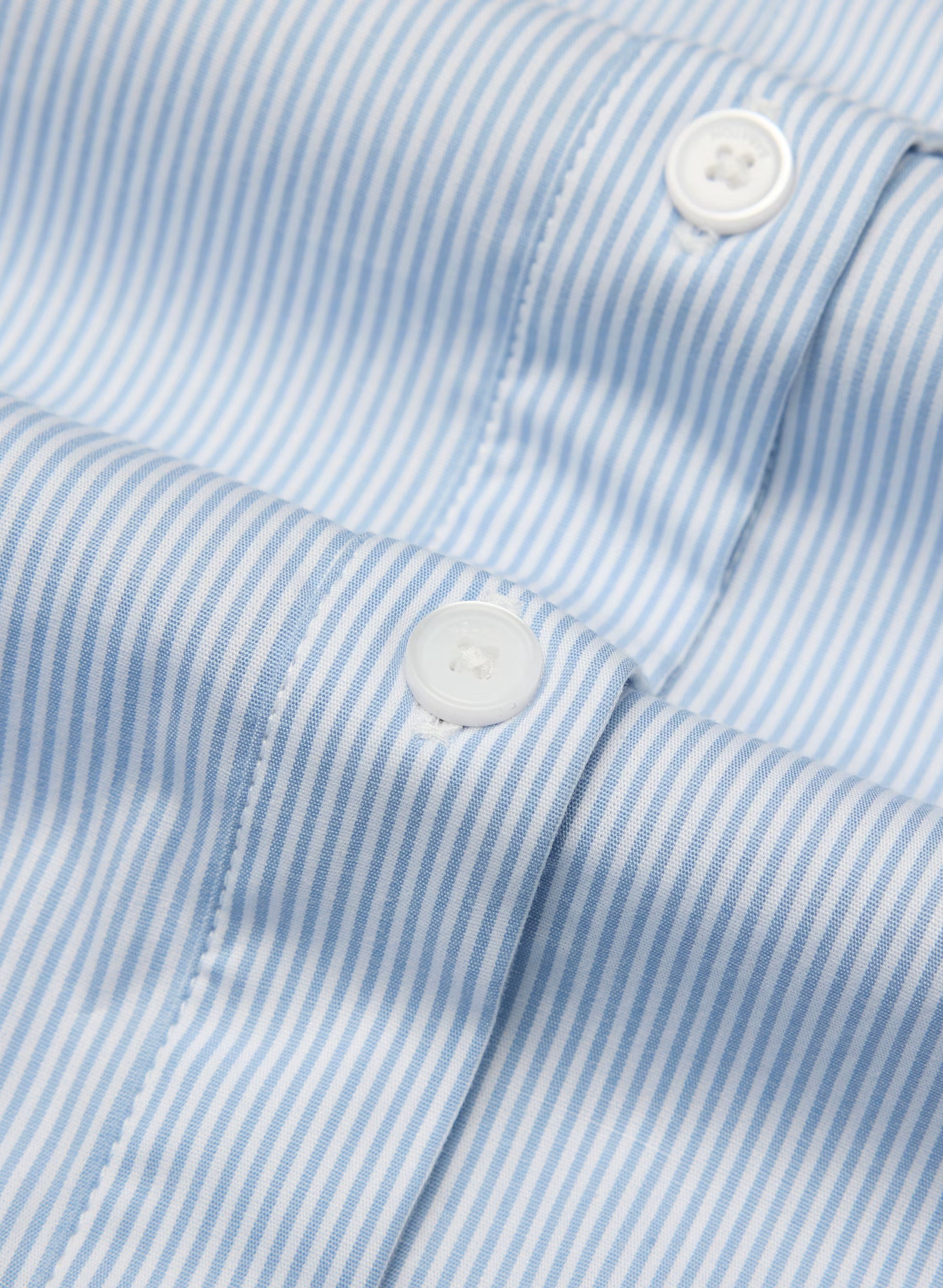 Blueprint Poplin Shirt - INGRD STRP CF BL/B WH