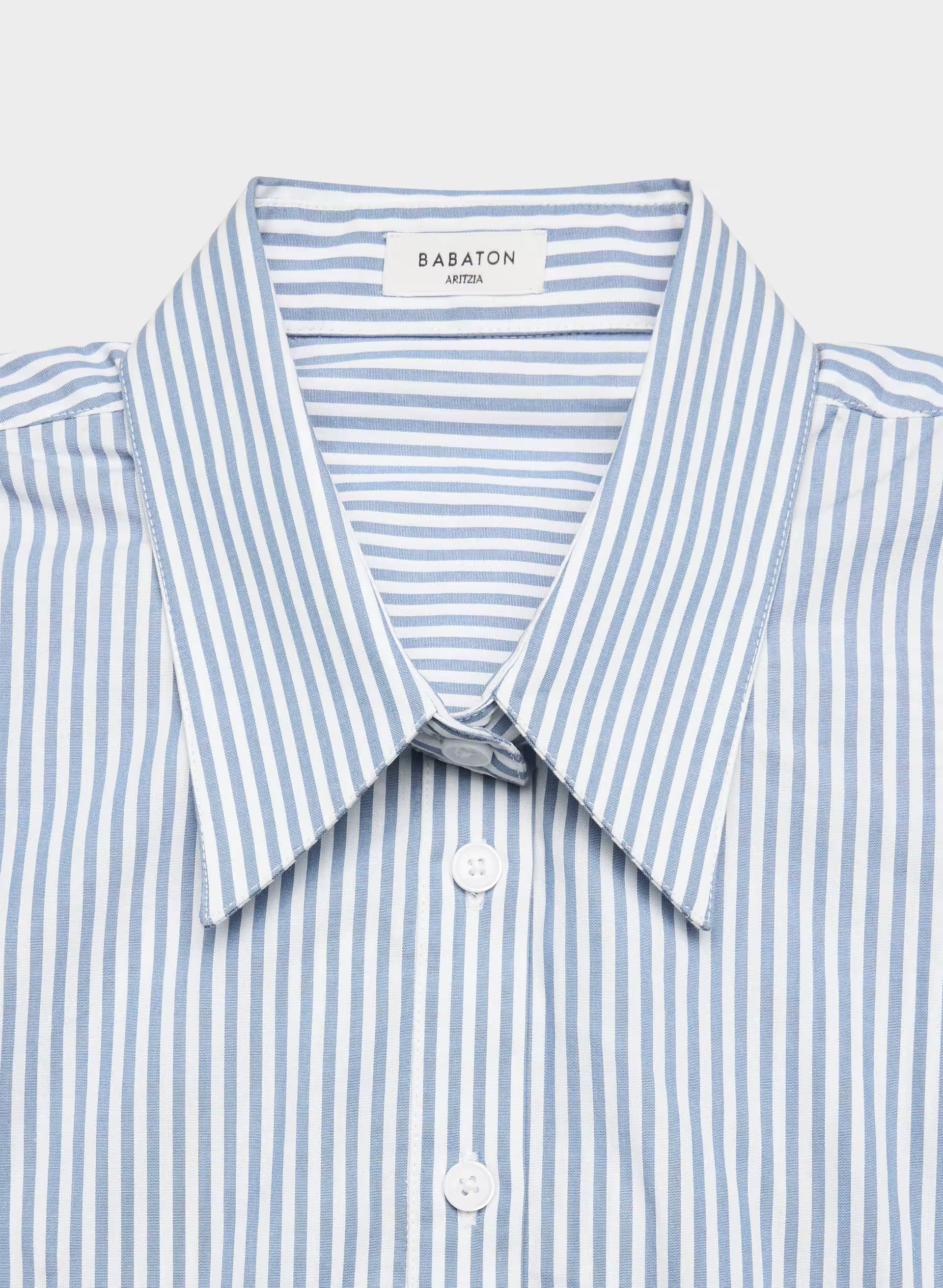 Blueprint Poplin Shirt - LNY STP FRC BL/BRT WHT