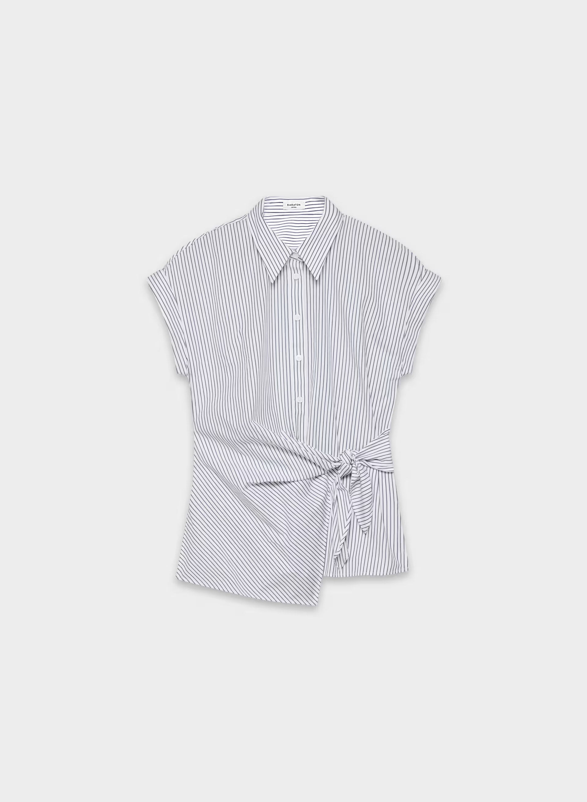 Blueprint Poplin Shirt - MLN STRP BR WHT/HBR NY