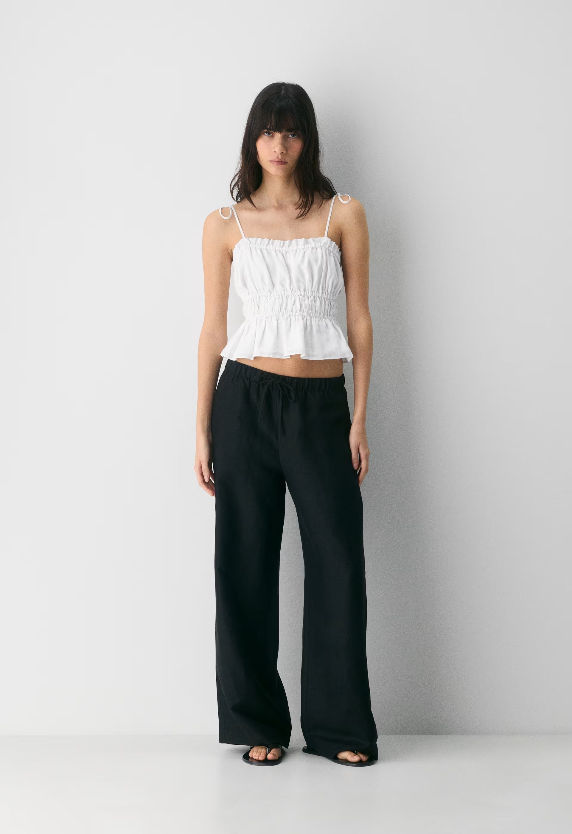 Regency Linen Camisole - WHITE