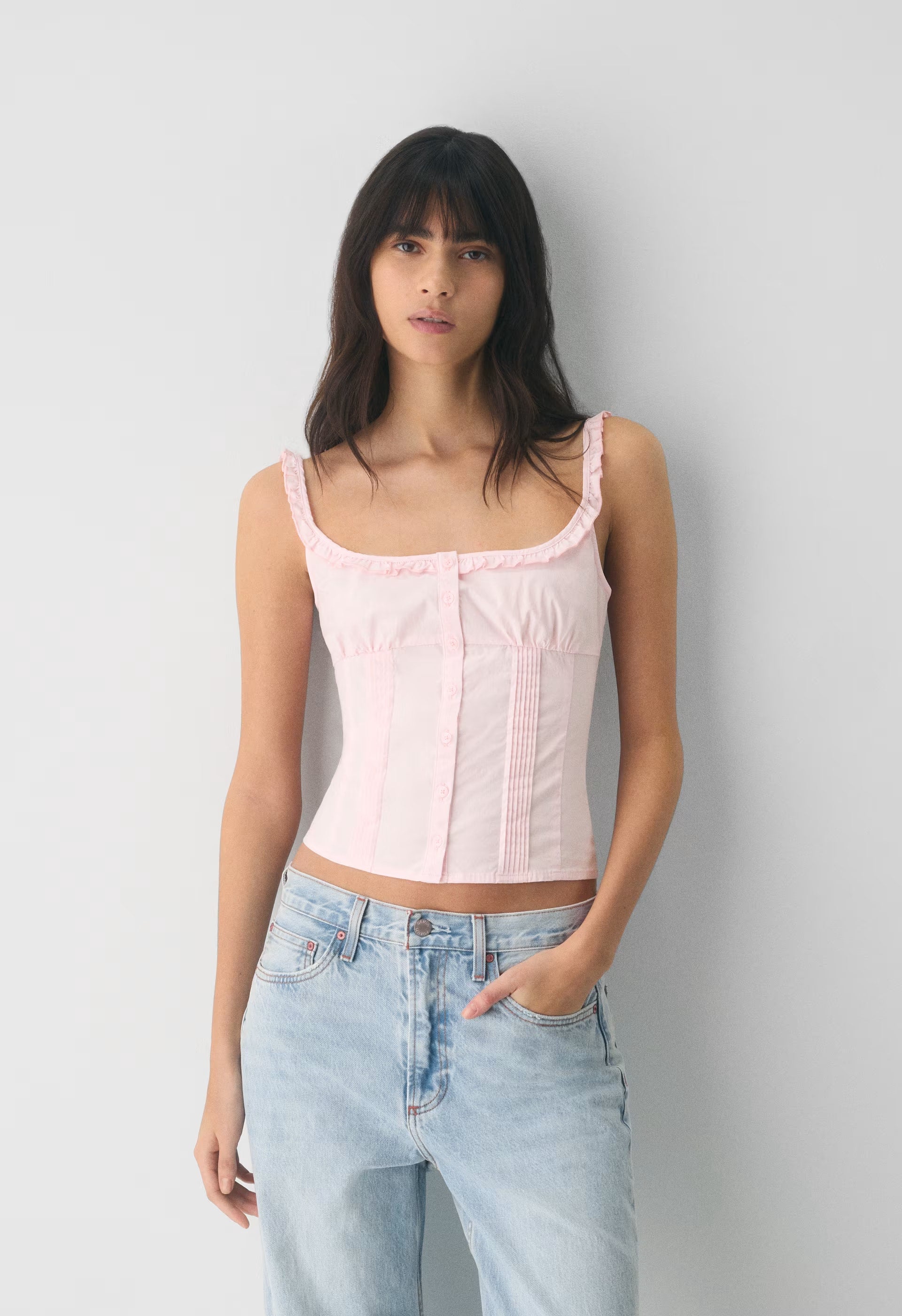 Gumdrop Poplin Top - LEMONADE