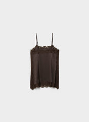 Serif Satin Camisole - RC MCH BR/ RCH MCH BRN