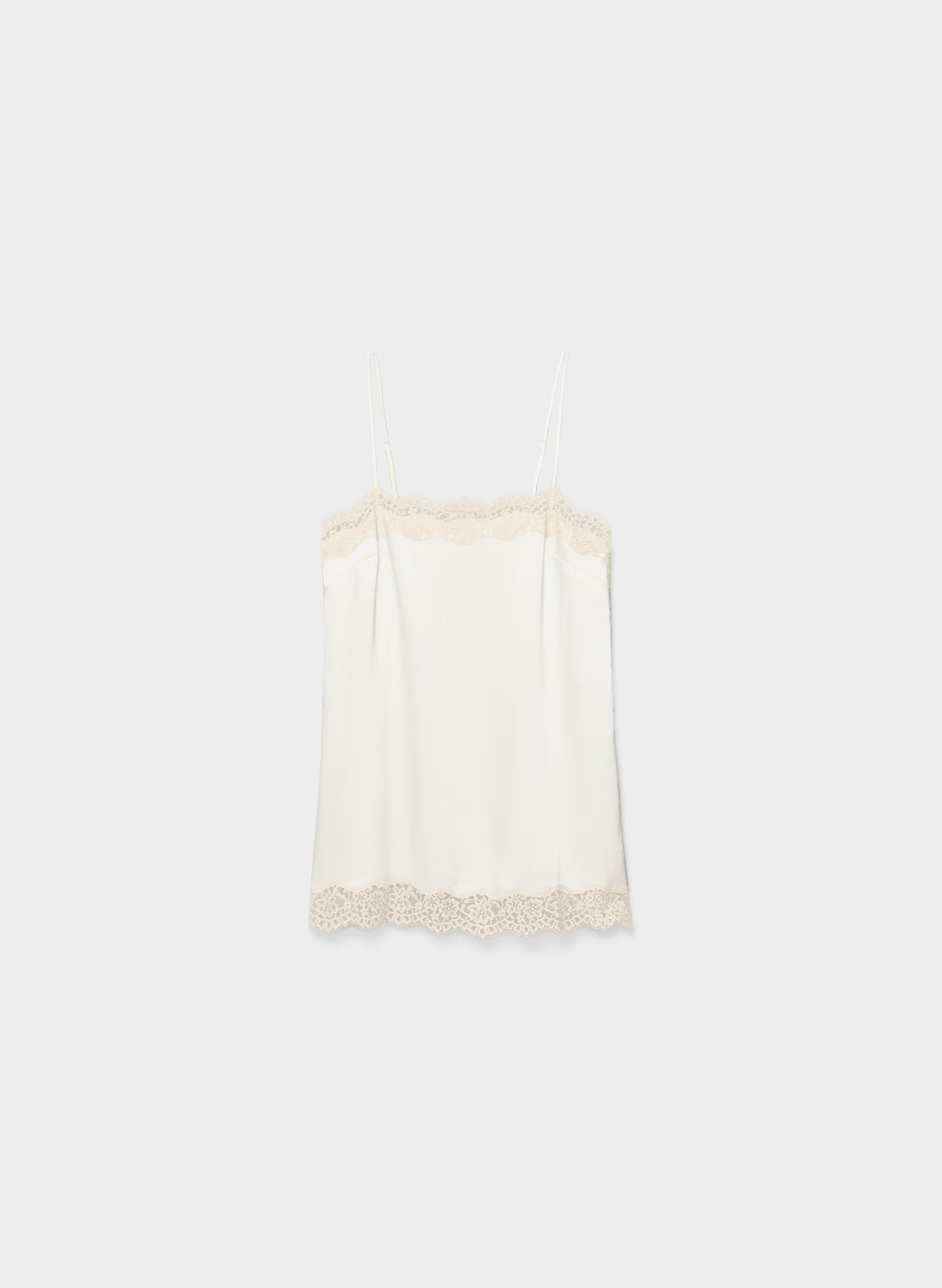 Serif Satin Camisole - LT BR/SPKLG CHMPGN