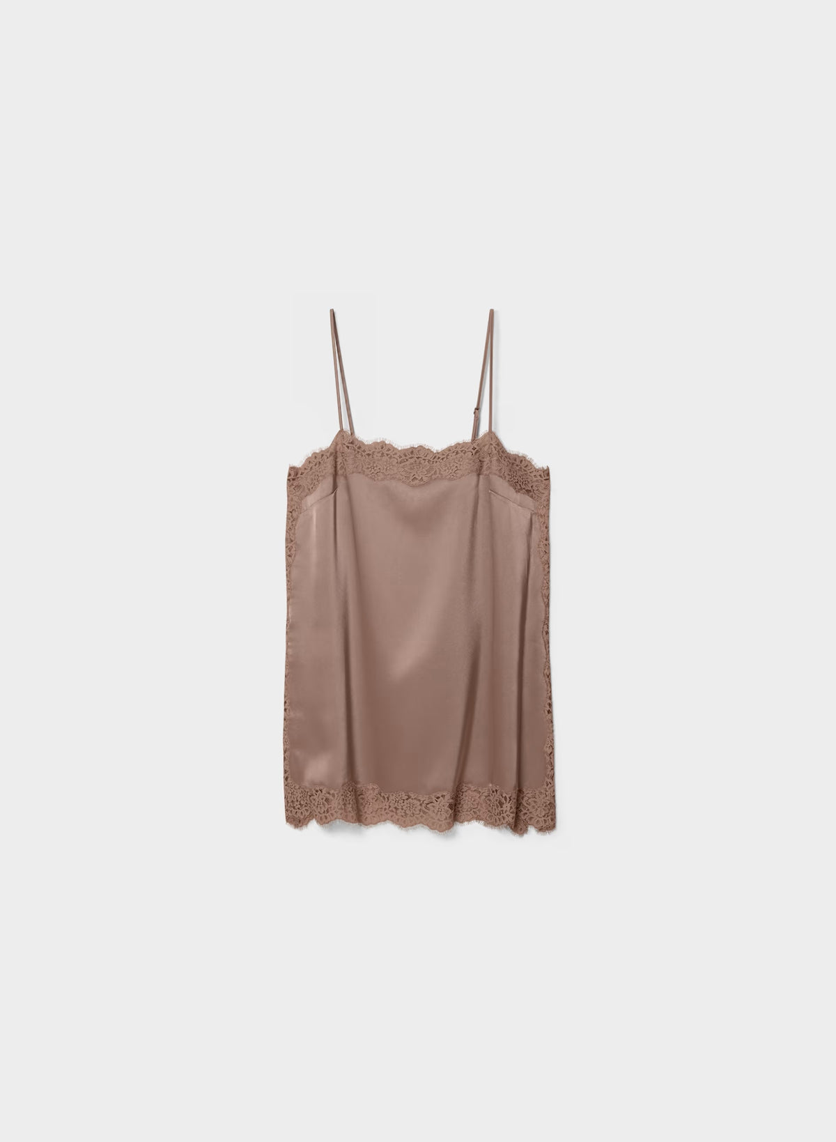 Serif Satin Camisole - DSTY MAUVE/DST MAUVE