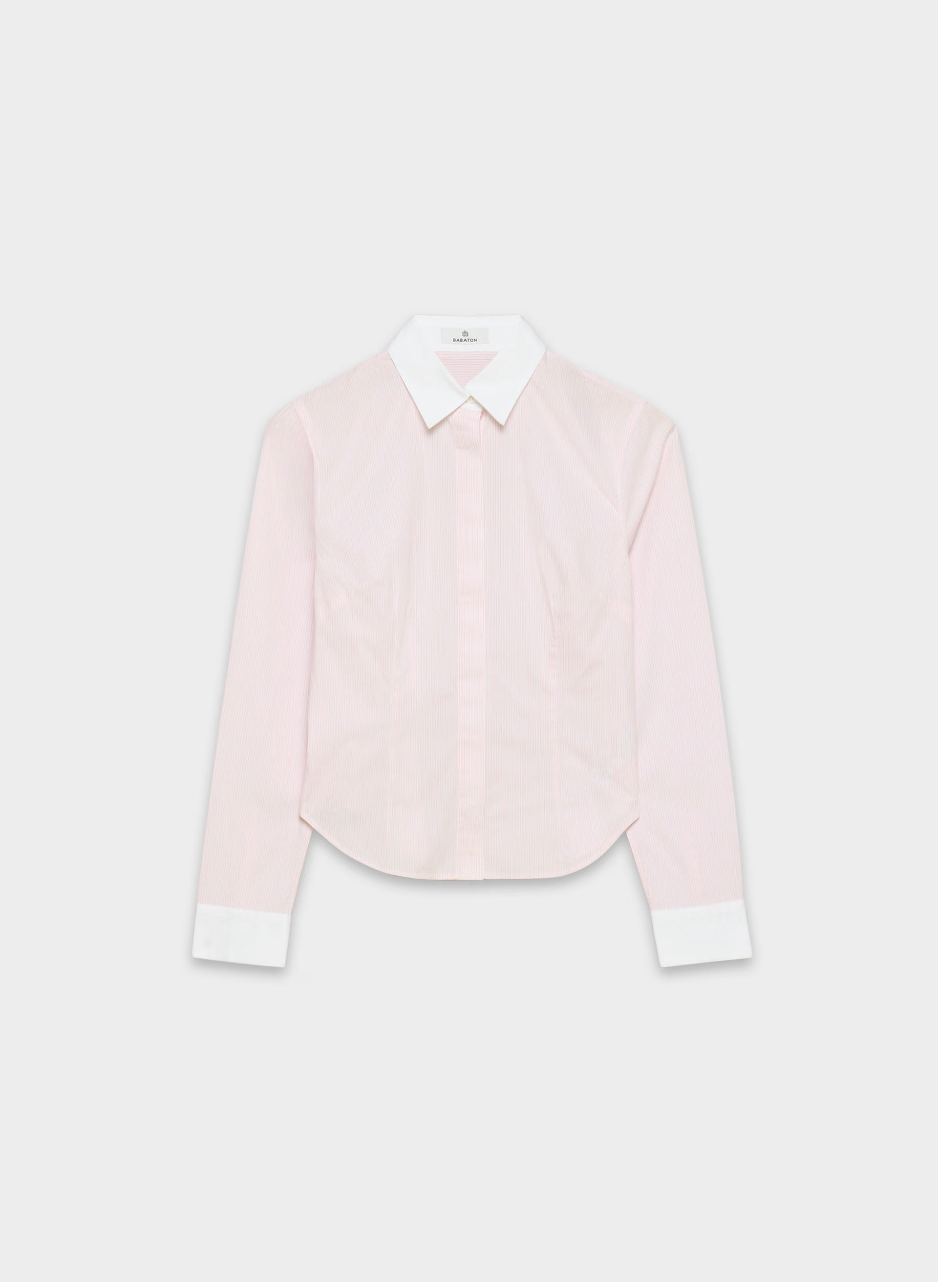 Chronicle Slim Poplin Shirt - MLKSK PK/BRT WT/BRT WT