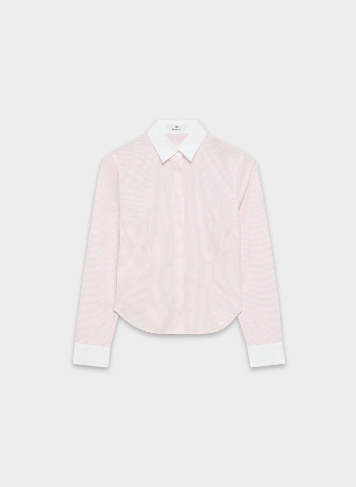 Chronicle Slim Poplin Shirt - MLKSK PK/BRT WT/BRT WT