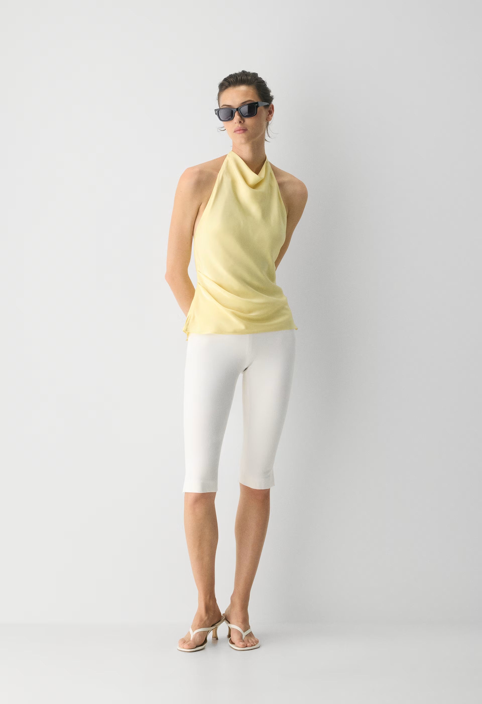 Audience Satin Halter Top - LEMONADE