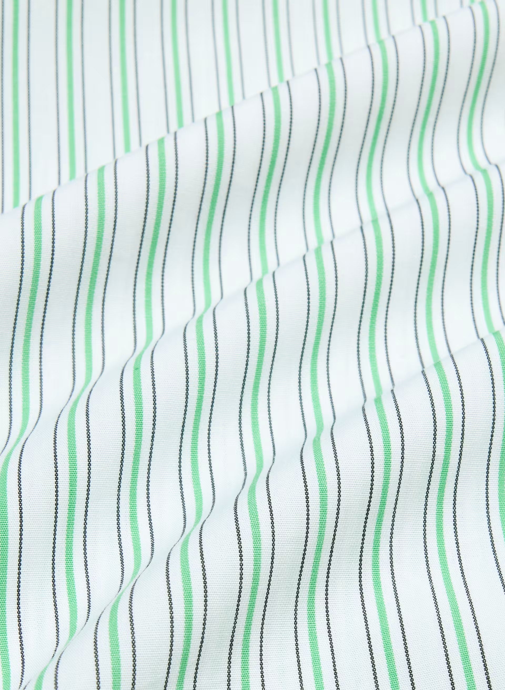 Archive Poplin Shirt - LEXIE STRP WHT/CRT GRN