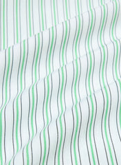 Archive Poplin Shirt - LEXIE STRP WHT/CRT GRN