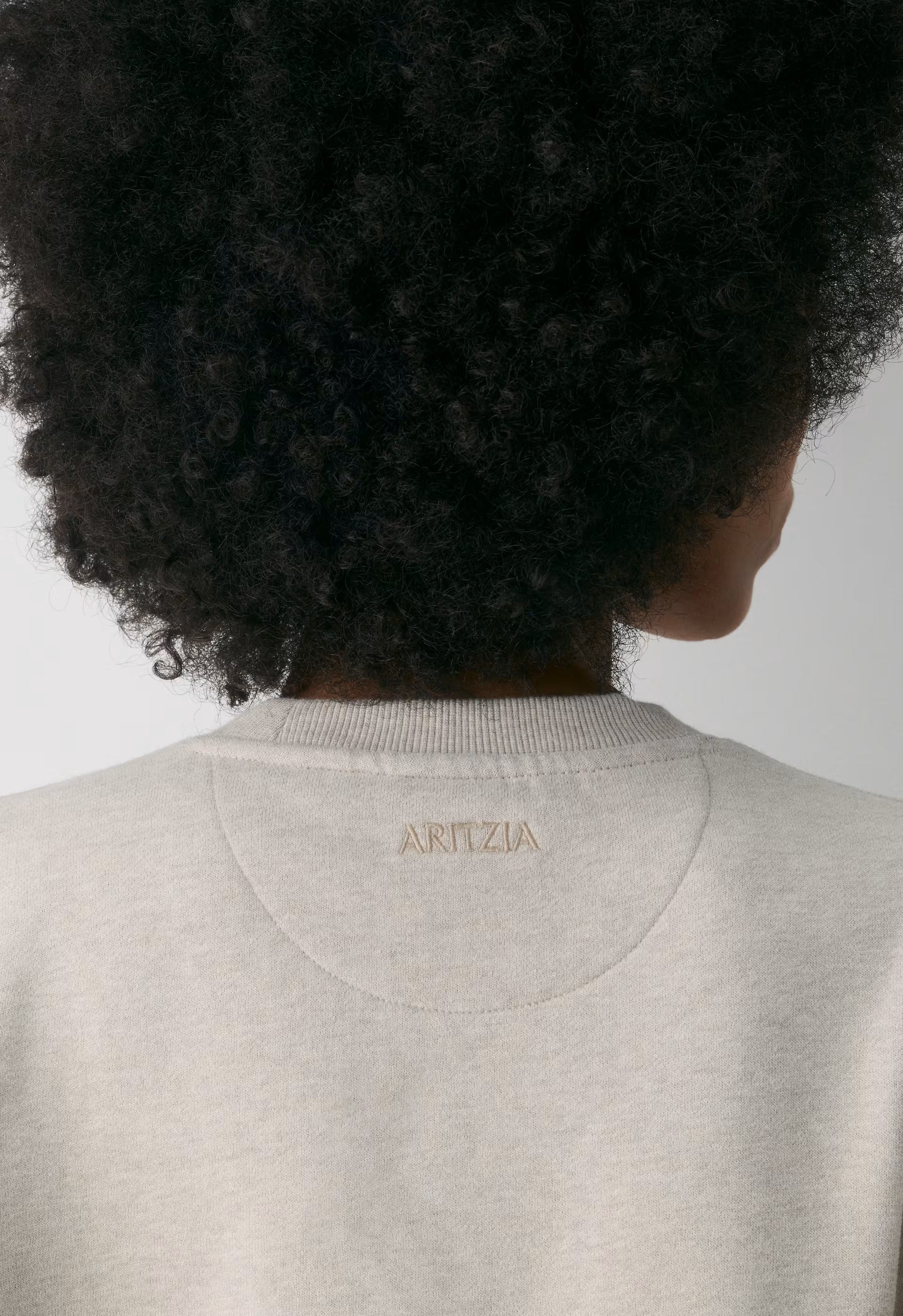 Cozy Sweatfleece Perfect Crew Sweatshirt - HEATHER ECRU