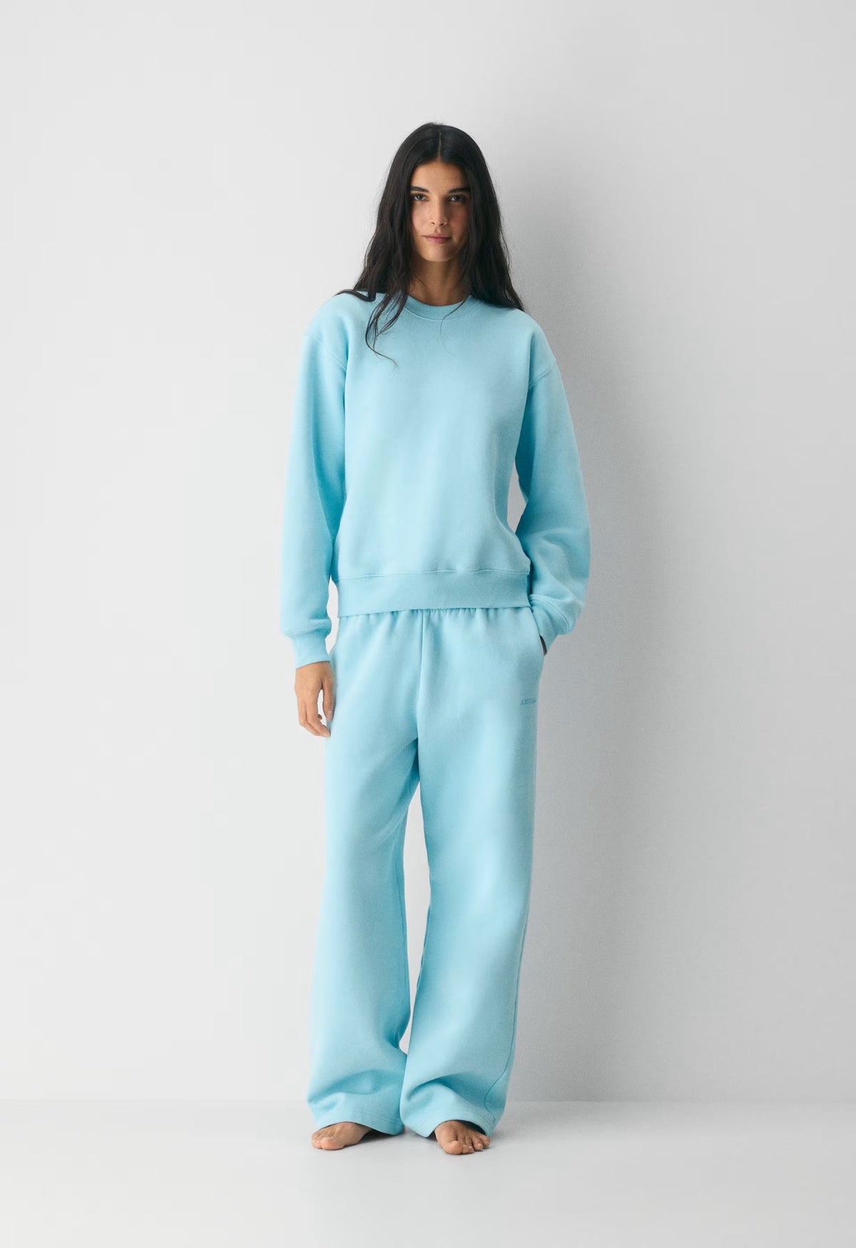 Cozy Sweatfleece Perfect Crew Sweatshirt - PANORAMA BLUE