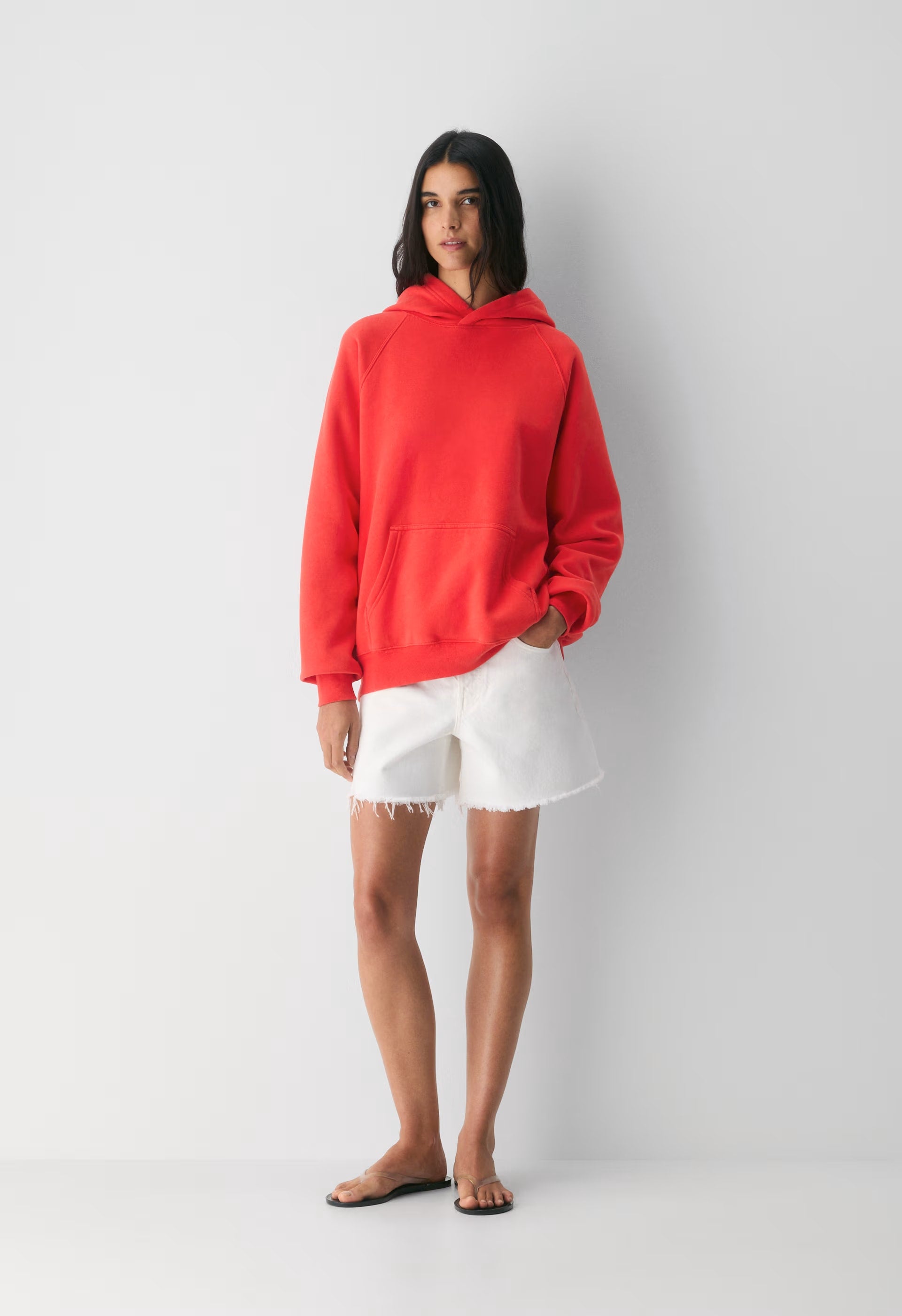 Cozy Sweatfleece Mega Raglan™ Hoodie - CHERRYBOMB RED