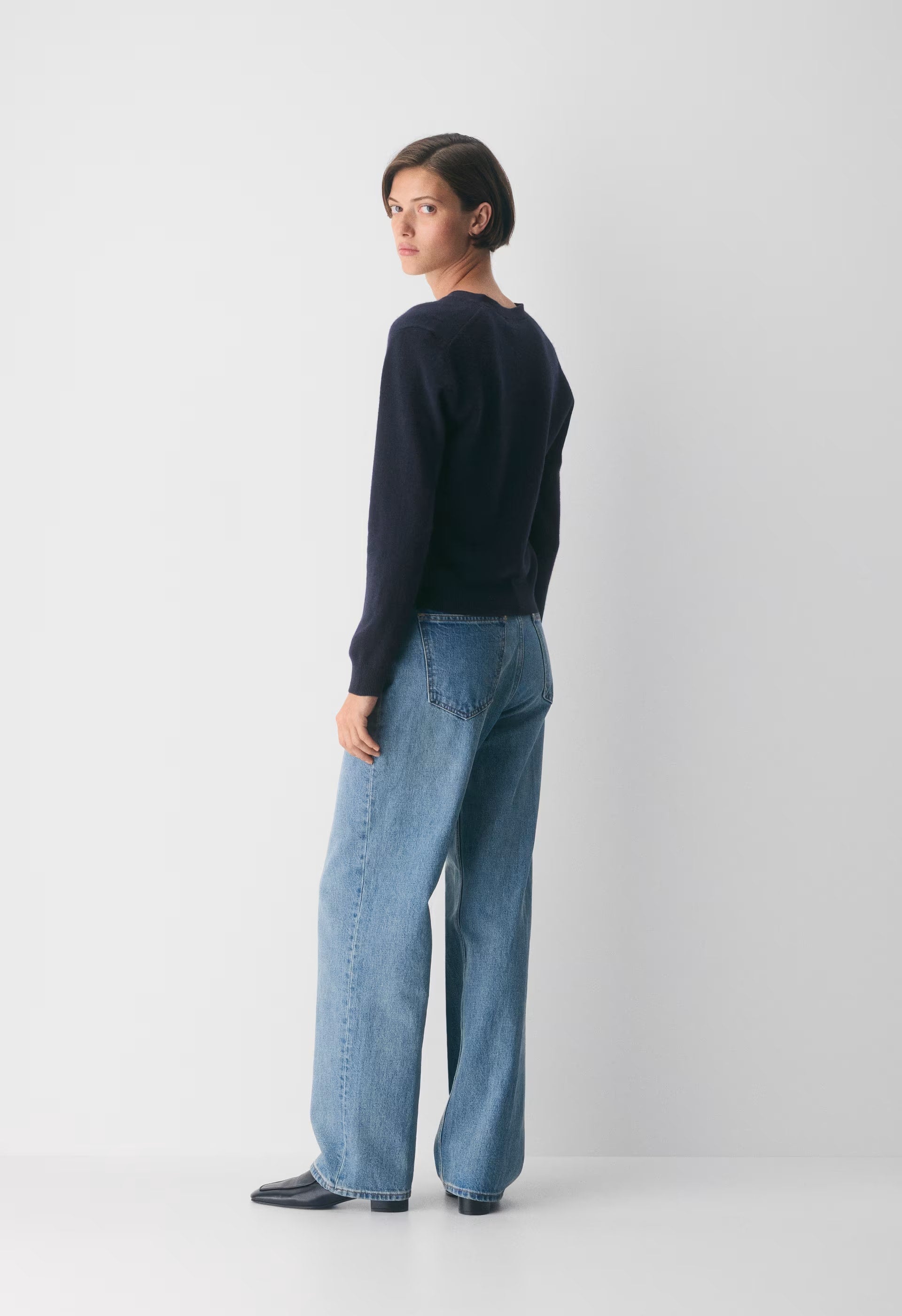 Bare Cashmere Laureate Cardigan - ADMIRAL