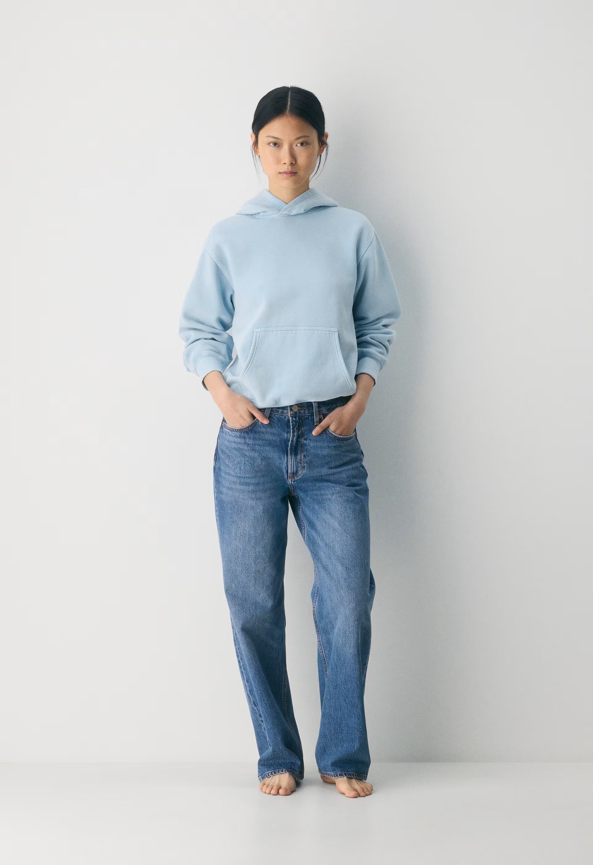 Cozy Sweatfleece Perfect Hoodie - NO-STRESS BEACH BLUE