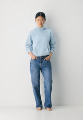 Cozy Sweatfleece Perfect Hoodie - NO-STRESS BEACH BLUE