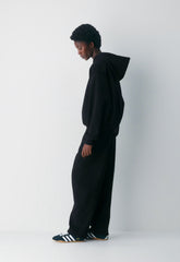 Cozy Sweatfleece Mega Hoodie - BLACK