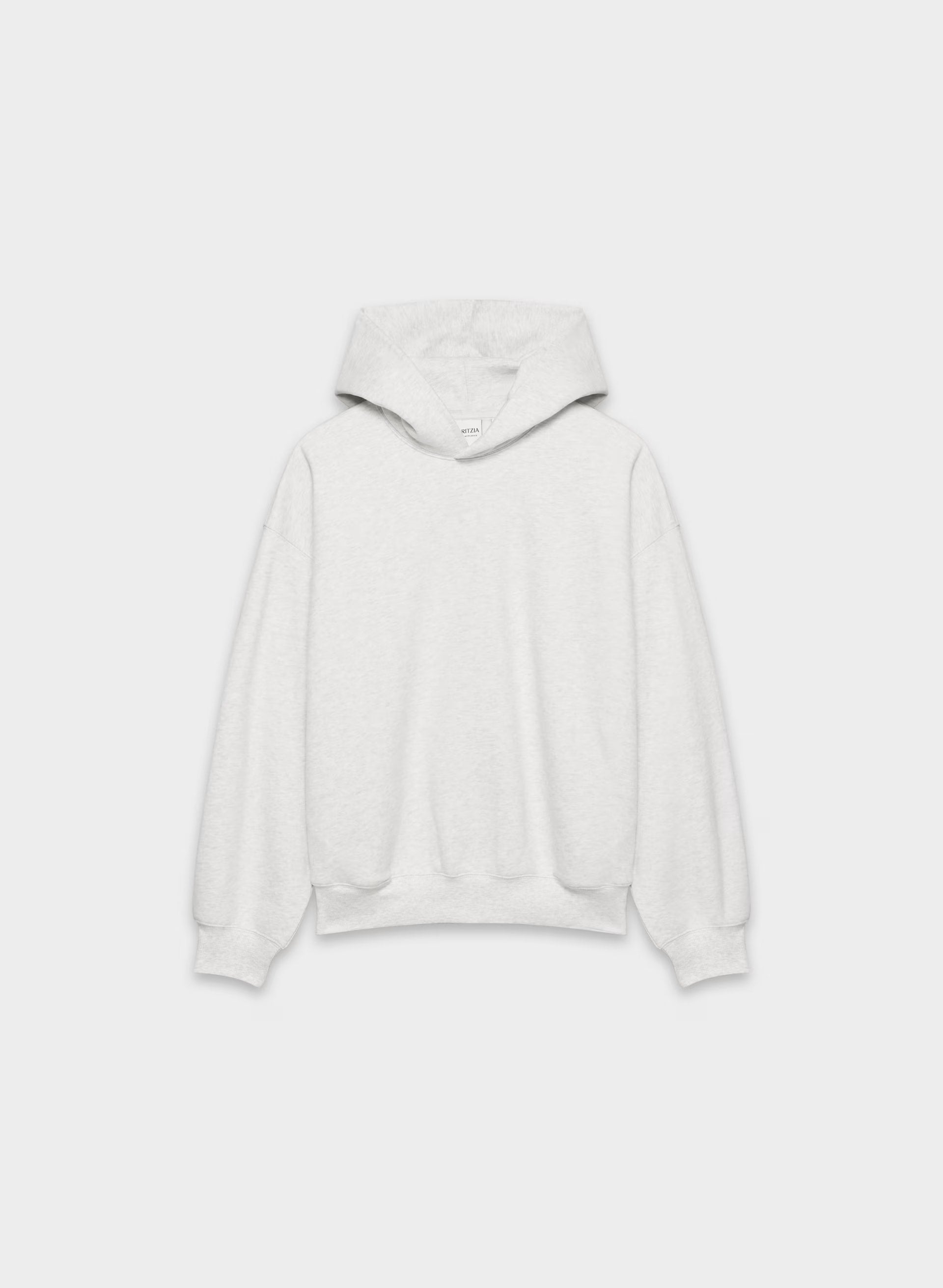 Cozy Sweatfleece Mega Hoodie - HEATHER CLOUD WHITE