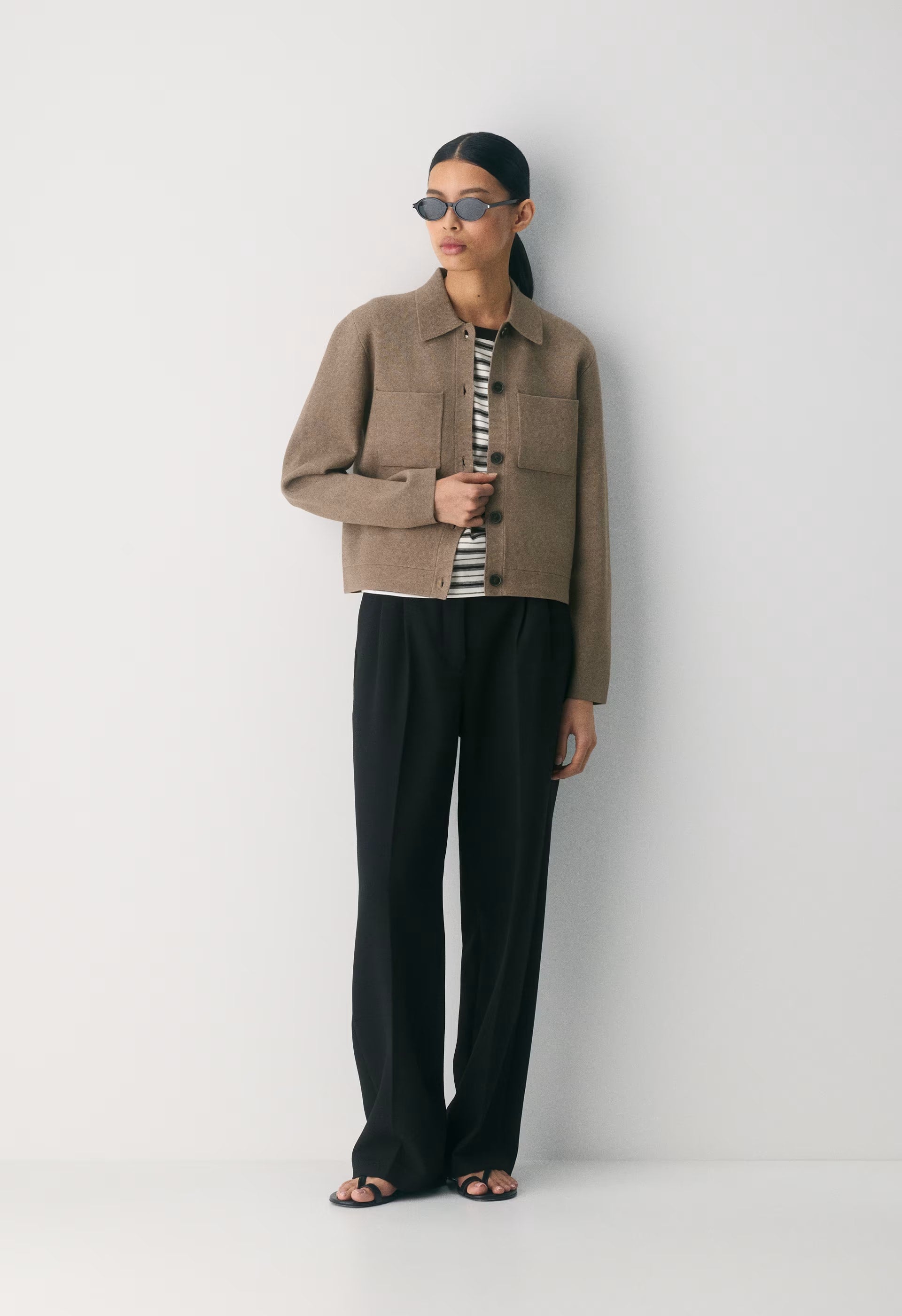 Society Cardigan - Wonder Yarn - HEATHER FOLIO TAUPE