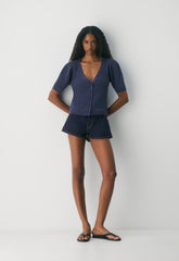 Cotton Charm™ Fika Cardigan - HARBOUR NAVY
