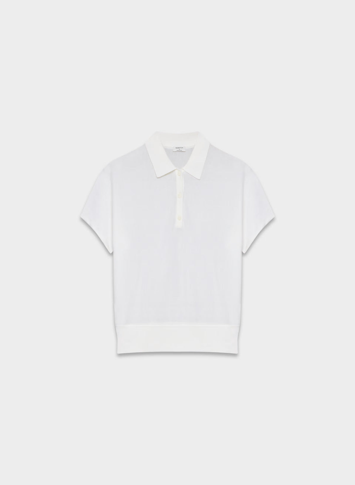 Steno Polo Sweater - CLOUDED WHITE