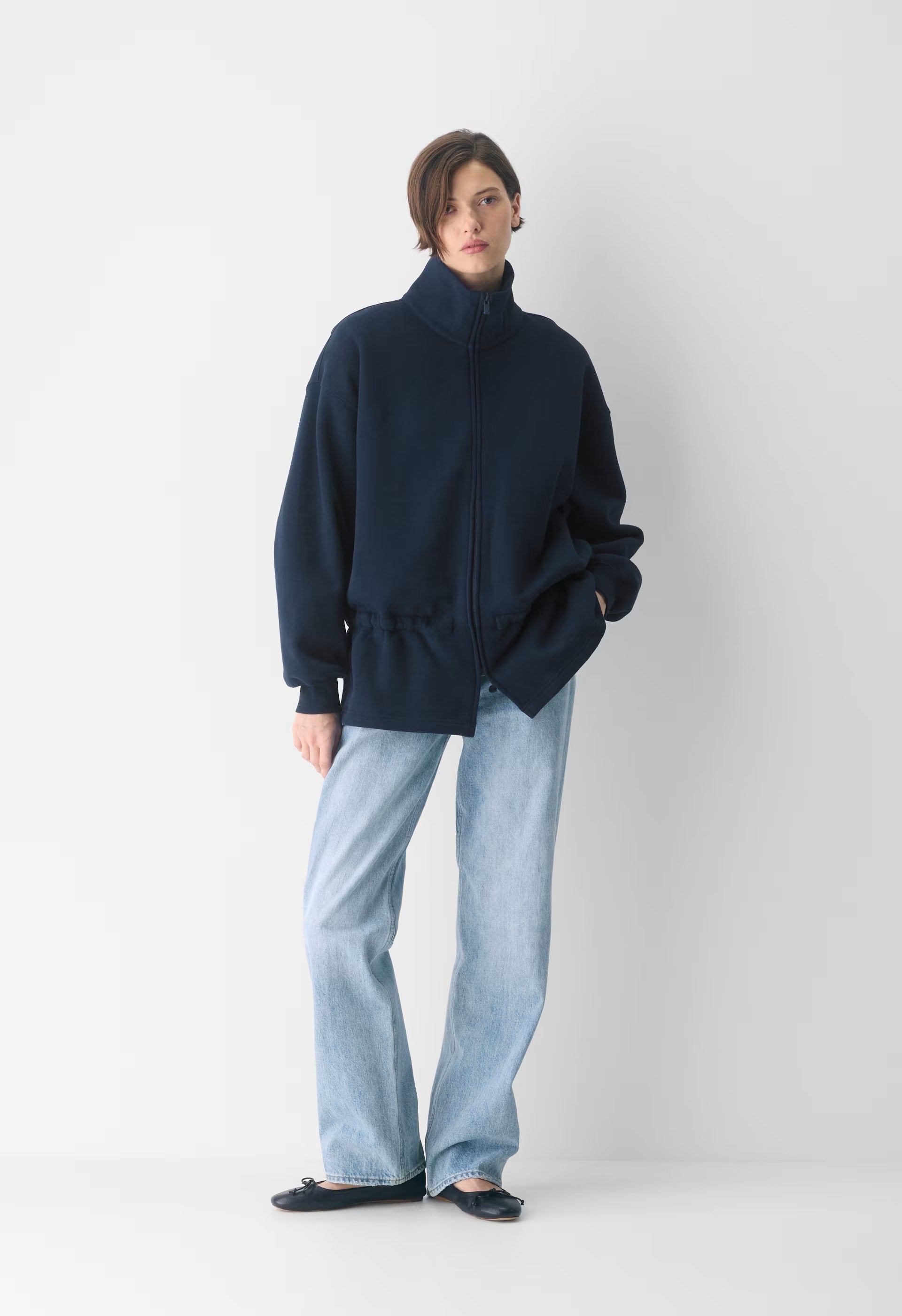 Cozy Sweatfleece Mega Cinch Zip-Up - ADMIRAL