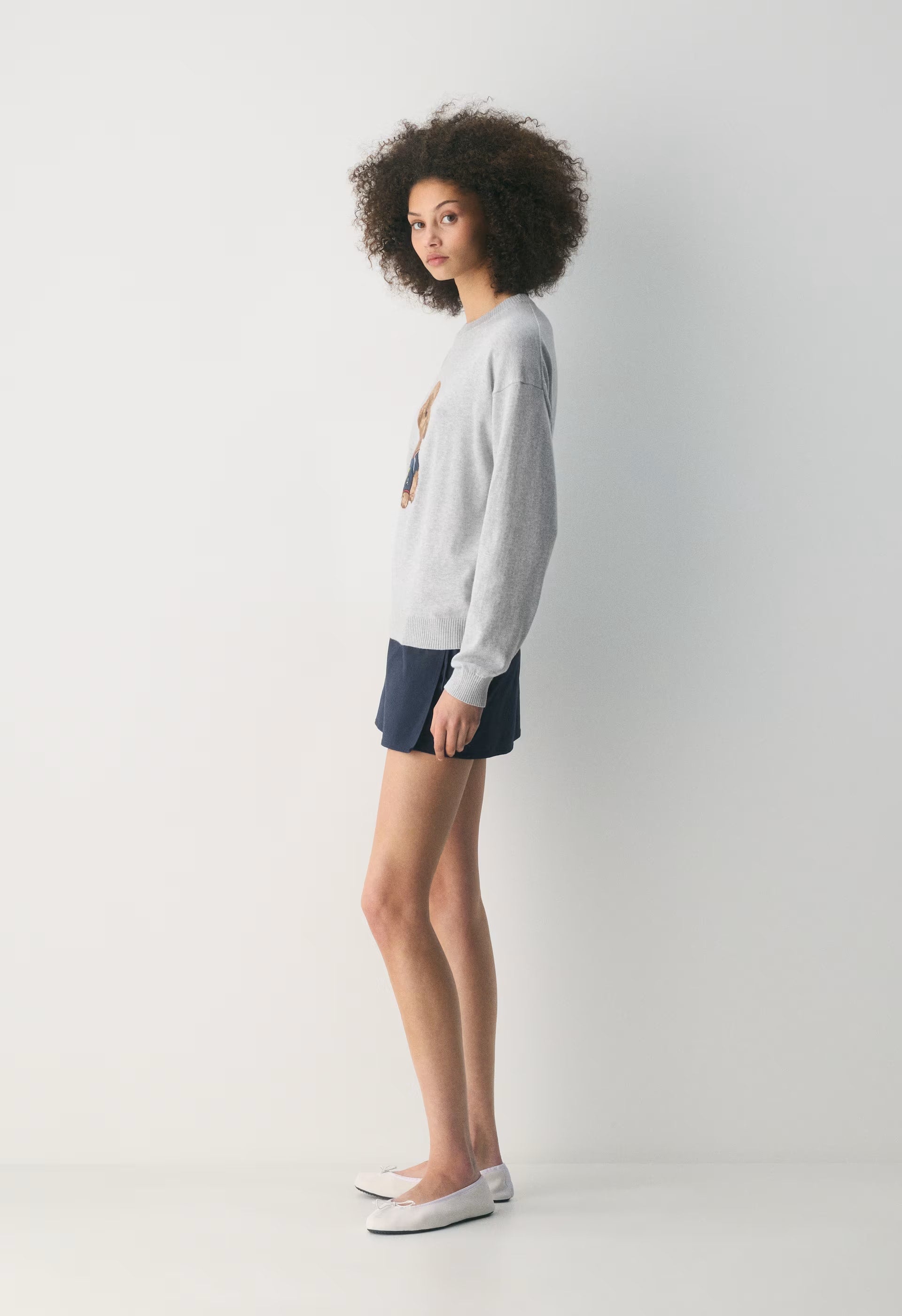 Cotton Charm™ Prep Icon Sweater - HARBOUR NAVY/ BROWN