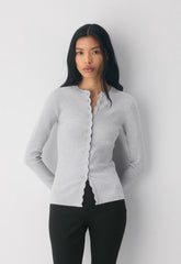 Shelly Cardigan - Wonder Yarn - HEATHER CHROME