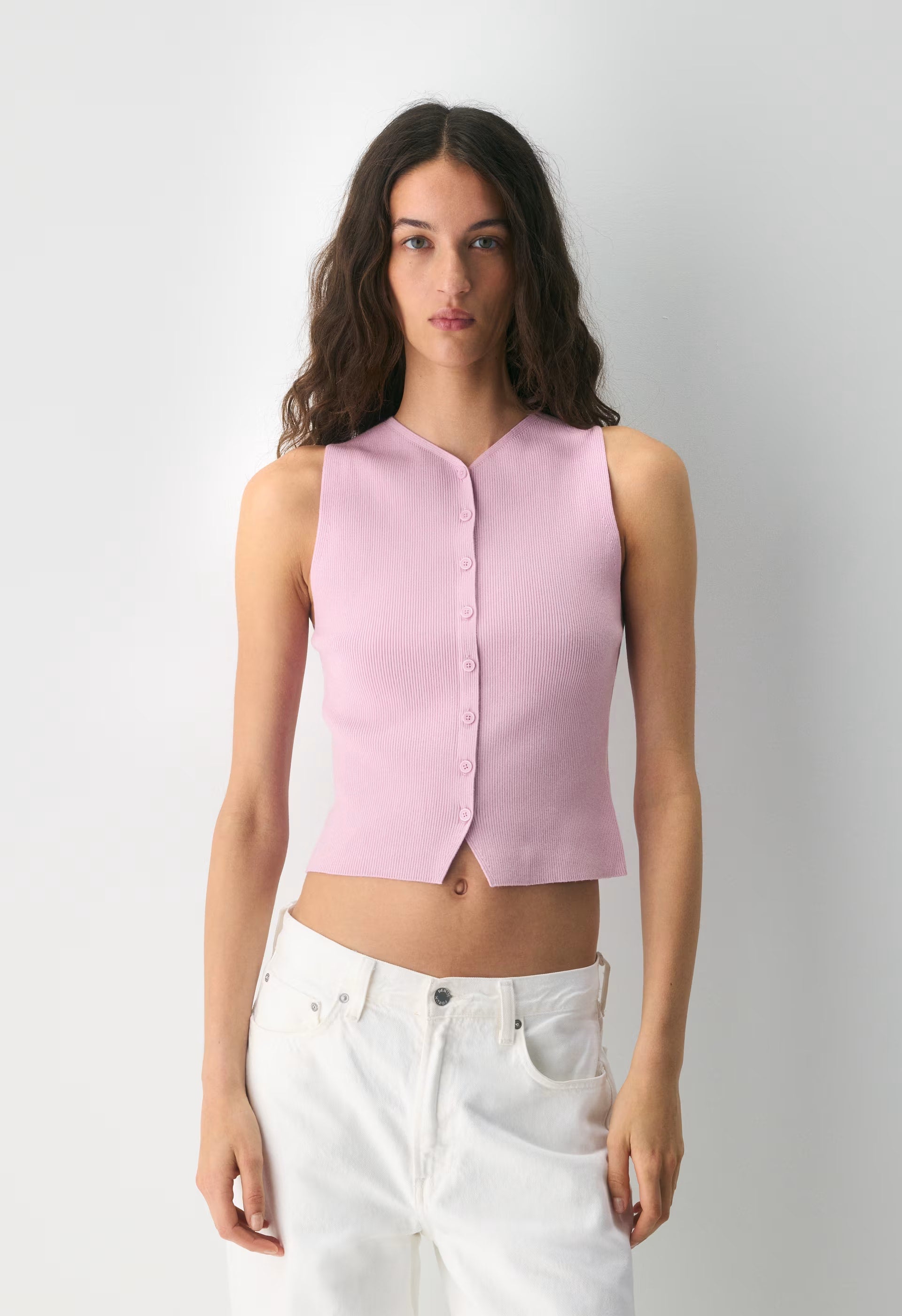 Croquet Sweater Vest - Wonder Yarn - SWEET PEA PURPLE