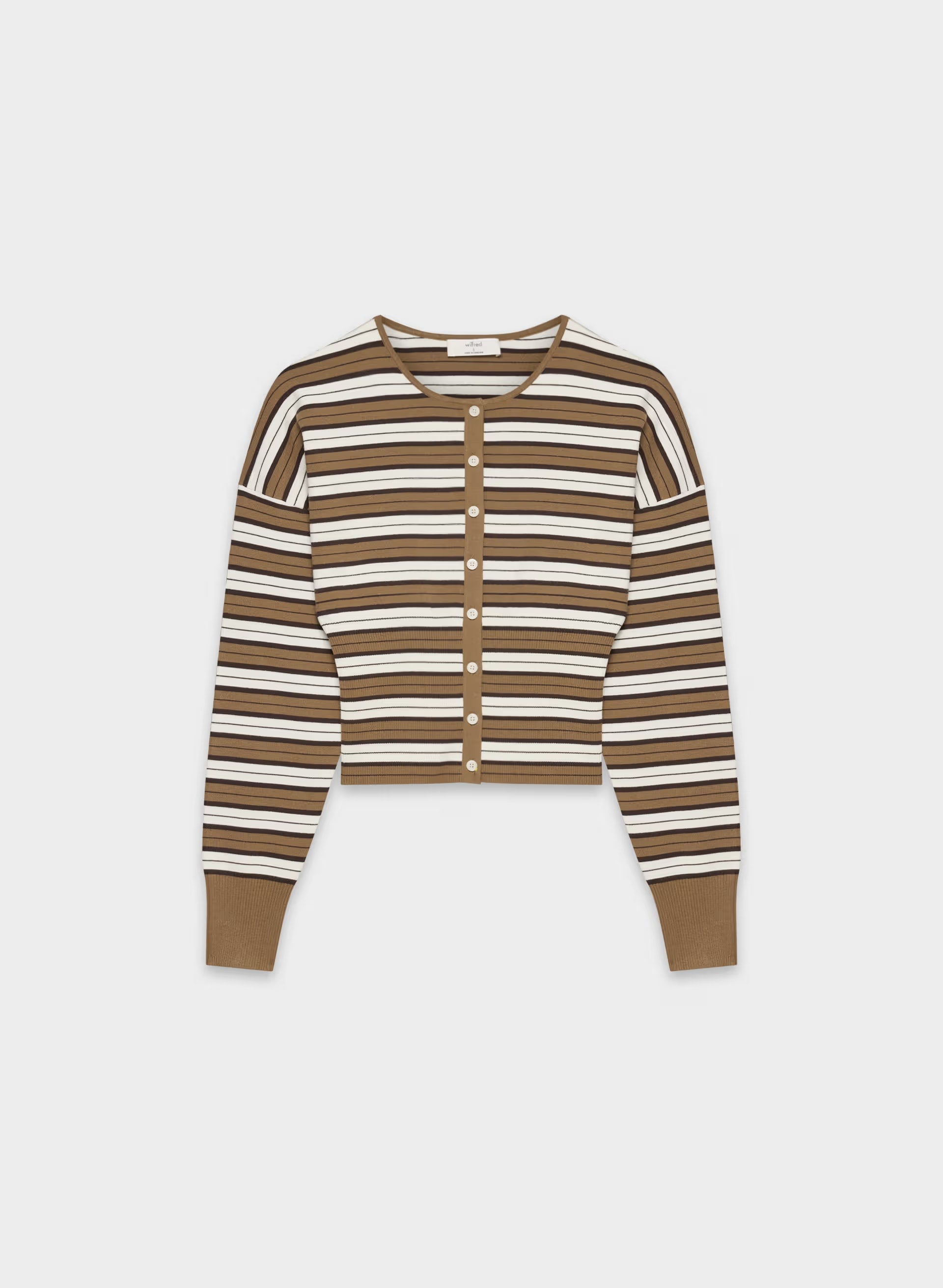 Golightly Cardigan - Wonder Yarn - DESERT SAND/LGHT BRCH
