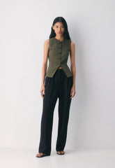 Regal Vest - Crepette™ - DARK OLIVE