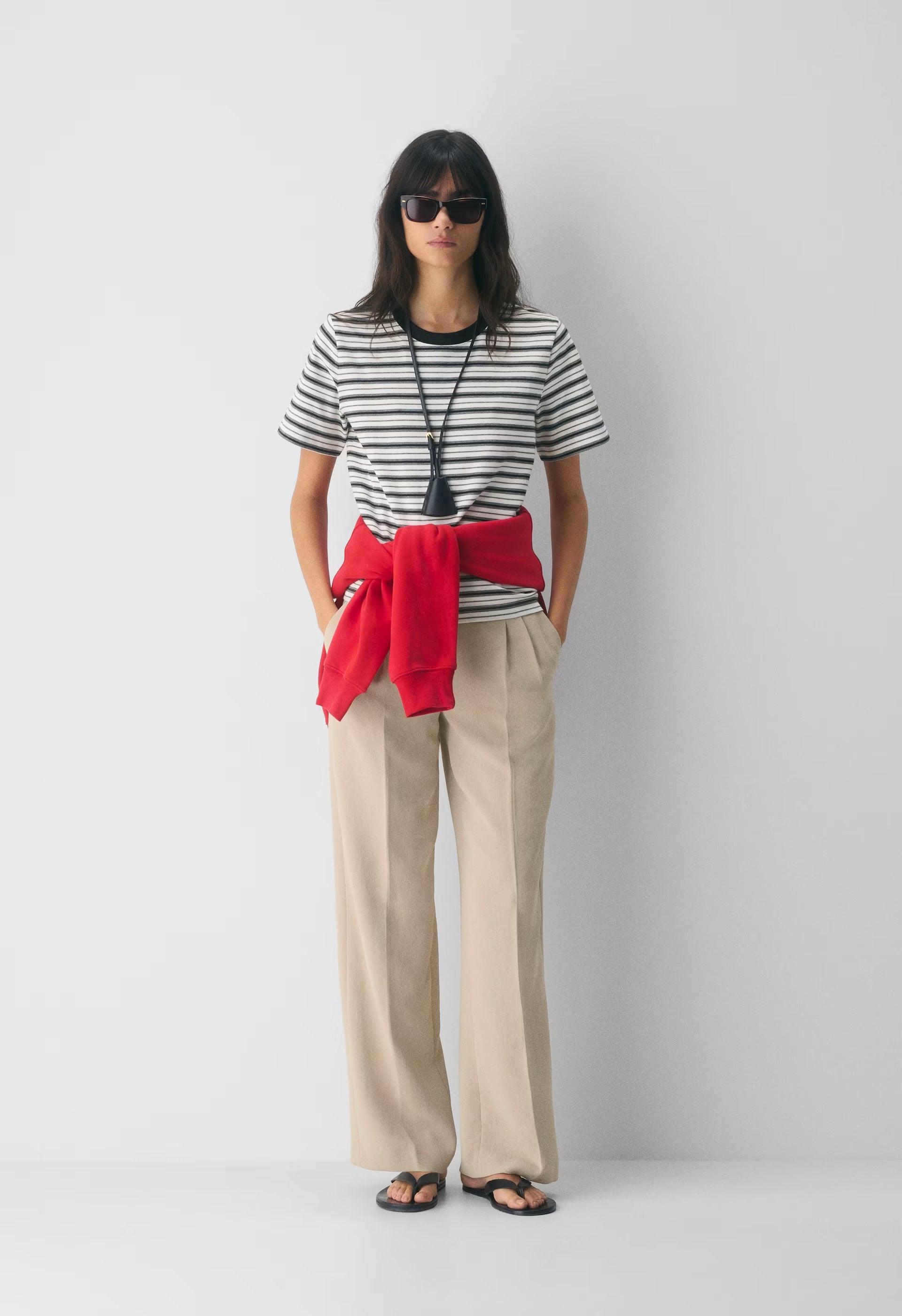 The Effortless Pant™ Lo-Rise - Crepette™ - MARCONA BEIGE
