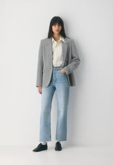 Denim Forum The Arlo Hi-Rise Straight Jean - 7 YRS BLEU TABOO