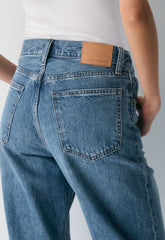 Denim Forum The '90s Marlo Hi-Rise Baggy Jean - 5 YRS KISS N TELL BLEU