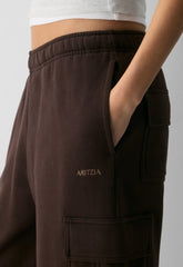 Cozy Sweatfleece Mega Cargo™ Sweatpant - RICH MOCHA BROWN