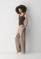 Cozy Sweatfleece Mega Cargo™ Sweatpant - NOMAD TAUPE