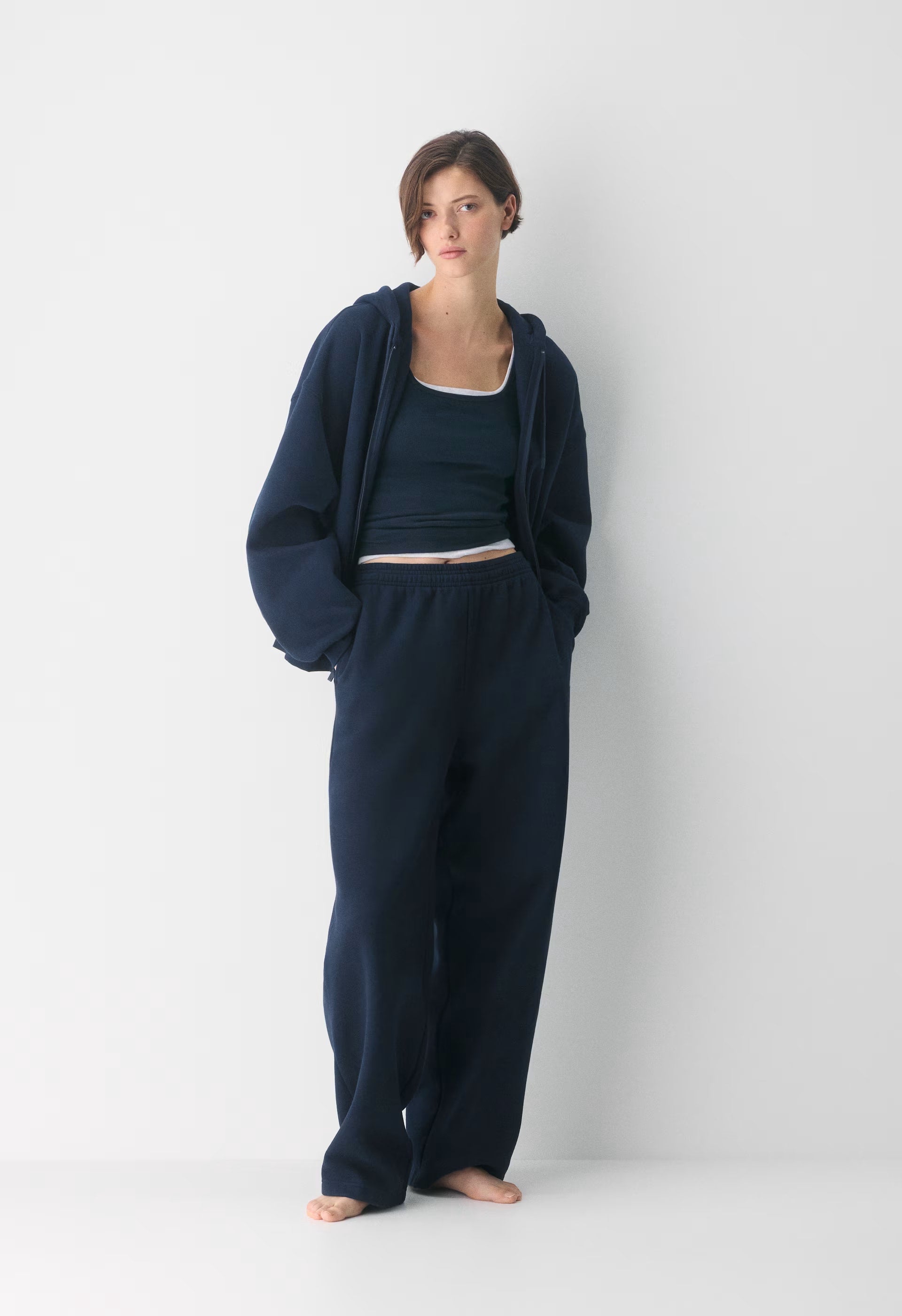 Cozy Sweatfleece Boyfriend Barrel Sweatpant - ADMIRAL