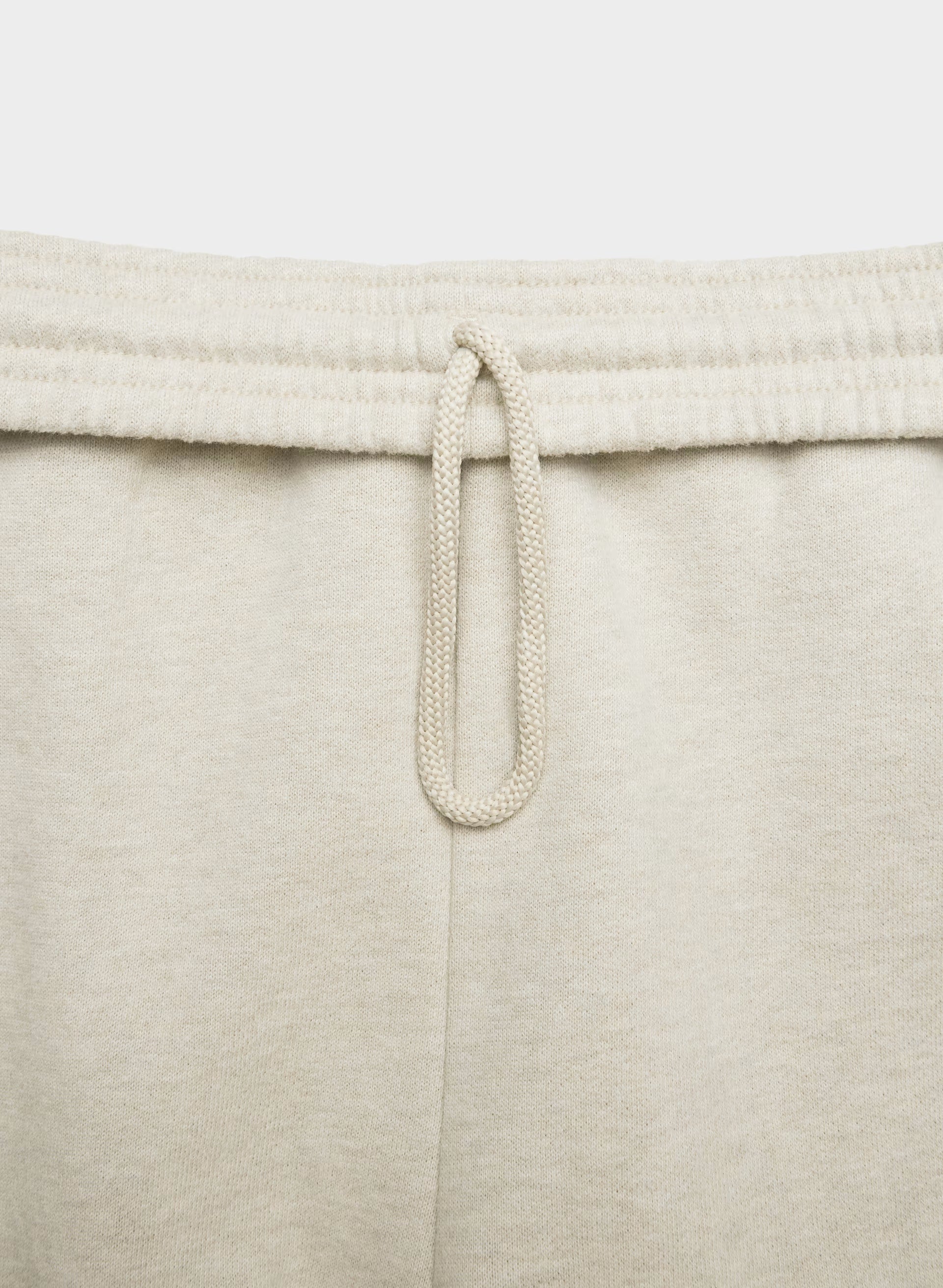 Cozy Sweatfleece Boyfriend Barrel Sweatpant - HEATHER ECRU