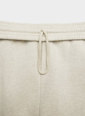 Cozy Sweatfleece Boyfriend Barrel Sweatpant - HEATHER ECRU