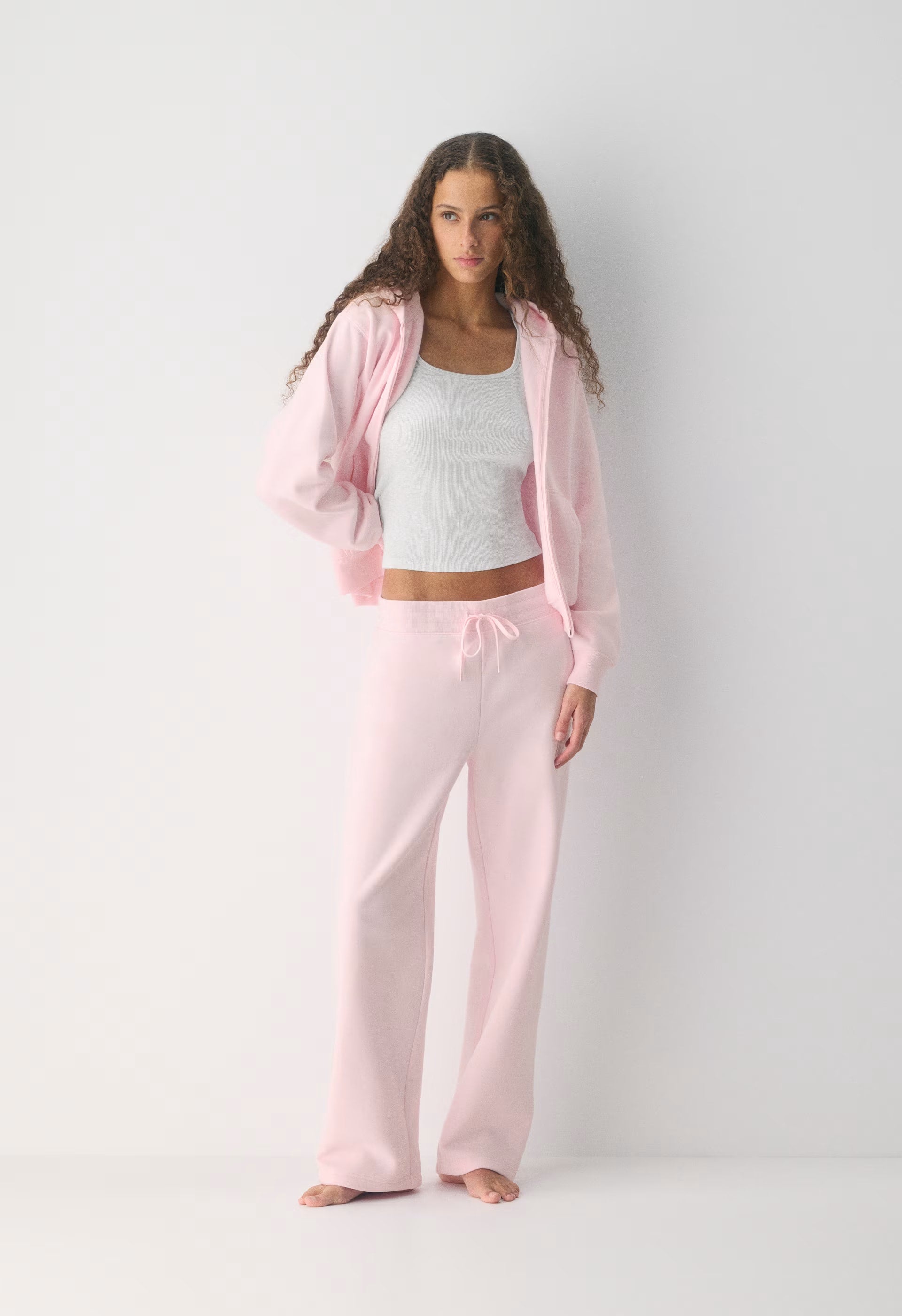 Cozy Sweatfleece Perfect Banded Sweatpant - VILLA PINK